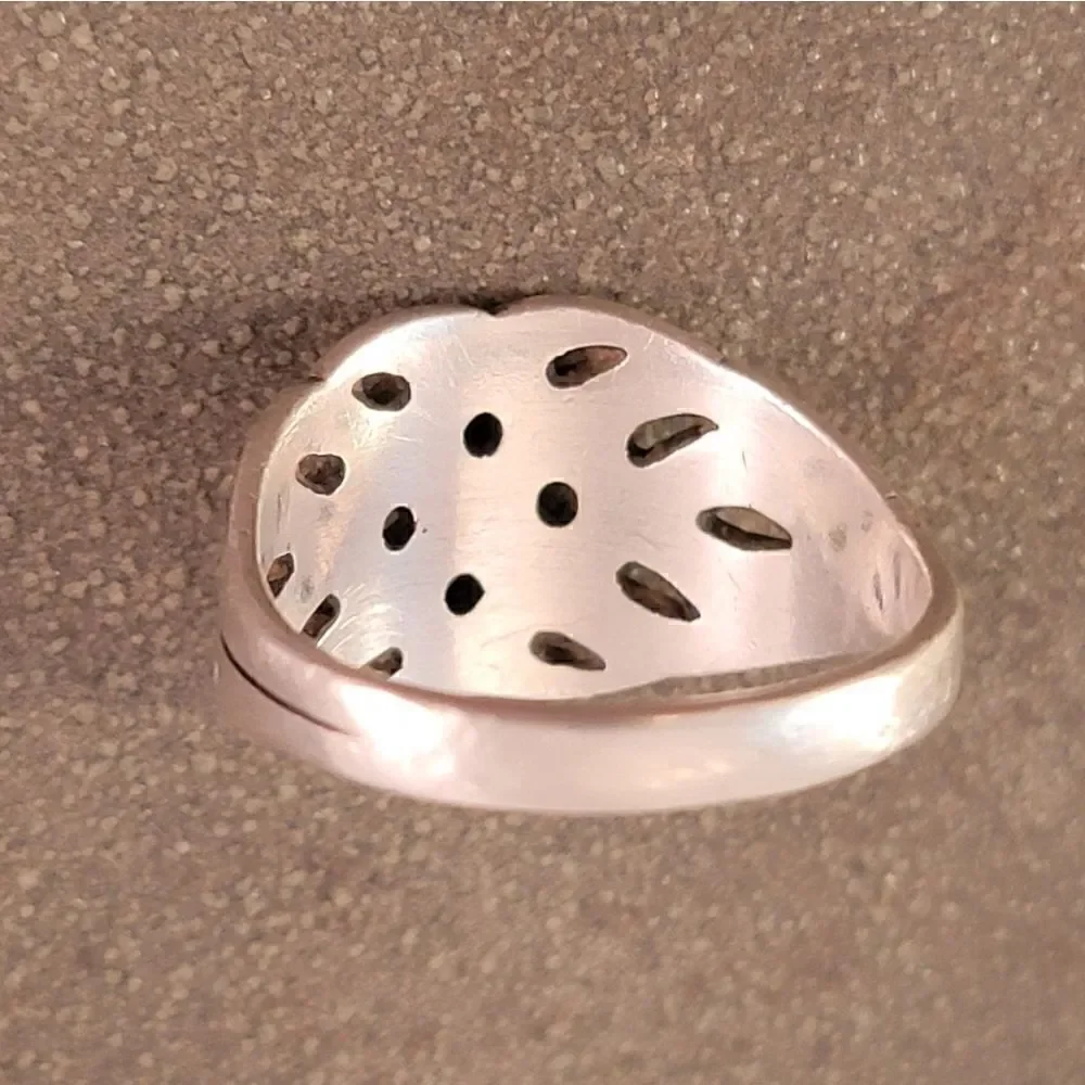 Retired James Avery Sterling Wide Woven Ring